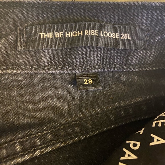 Aritzia Denim Forum - The BF High Rise Loose Jeans 28L in Black - Picture 4 of 8